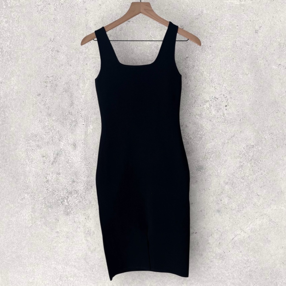 House of Harlow 1960 Black Bodycon Scoop Neck Midi Dress Size XS - Picture 6 of 10